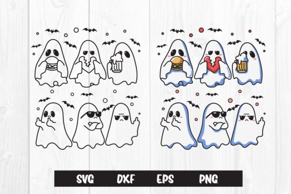 Cute Funny Ghost Halloween Svg Sublim Graphics for Crafts