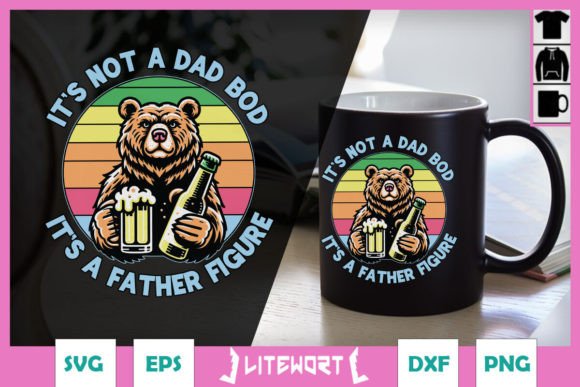 Funny Bear with Beer Fathers Day SVG Graphics and Crafts Review