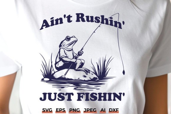 Funny Frog Fishing SVG - Just Fishin Graphics and Crafts Review