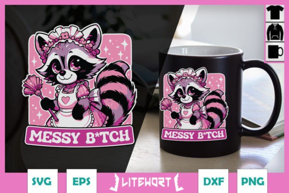 Funny Racoon Messy SVG Graphics and Crafts Review