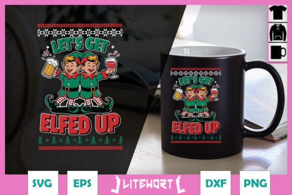 Let s Get Elfed Up Funny Xmas Beer SVG Graphics and Crafts Review
