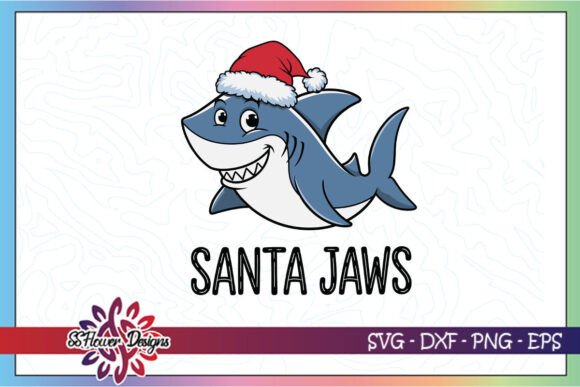 Santa Jaws Funny Shark Christmas SVG Graphics and Crafts Review