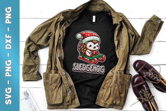 Sledgehog Funny Animal Christmas SVG Graphics and Crafts Review